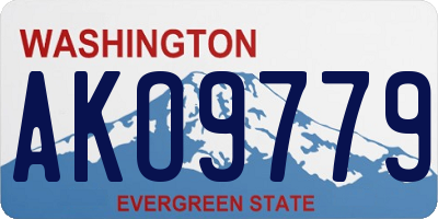 WA license plate AKO9779