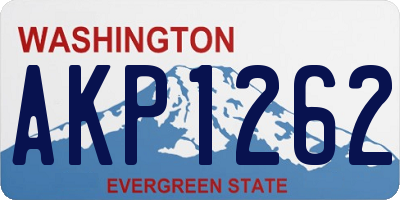 WA license plate AKP1262