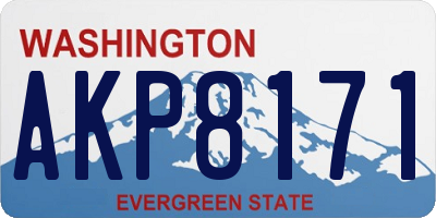WA license plate AKP8171