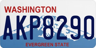 WA license plate AKP8290