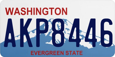 WA license plate AKP8446