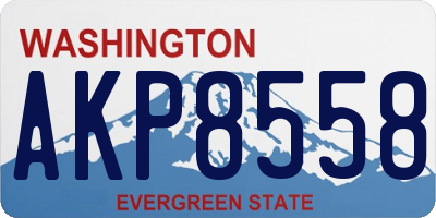WA license plate AKP8558