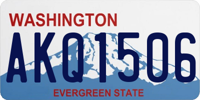 WA license plate AKQ1506