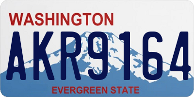 WA license plate AKR9164