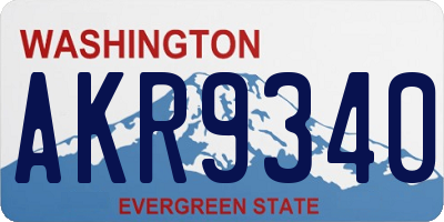 WA license plate AKR9340