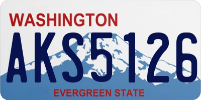 WA license plate AKS5126