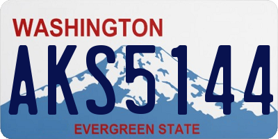 WA license plate AKS5144