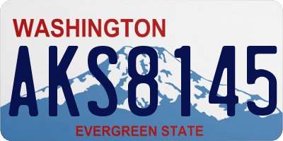 WA license plate AKS8145
