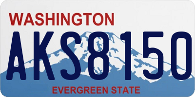 WA license plate AKS8150