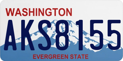 WA license plate AKS8155