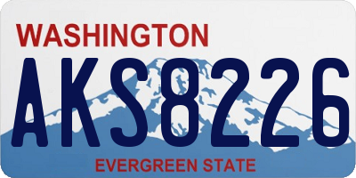 WA license plate AKS8226