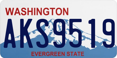 WA license plate AKS9519