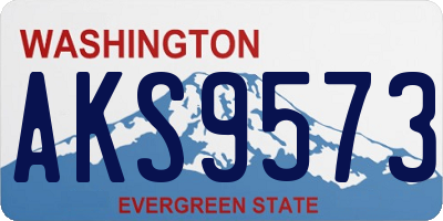 WA license plate AKS9573