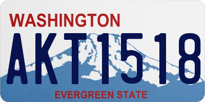 WA license plate AKT1518
