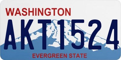 WA license plate AKT1524
