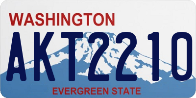 WA license plate AKT2210