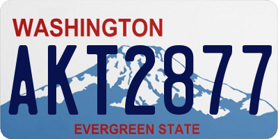 WA license plate AKT2877