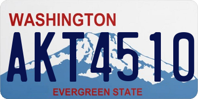 WA license plate AKT4510