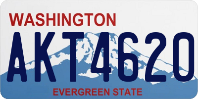 WA license plate AKT4620