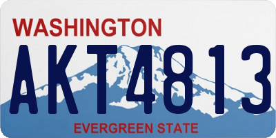 WA license plate AKT4813