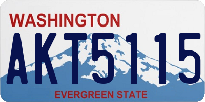 WA license plate AKT5115