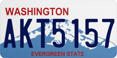 WA license plate AKT5157