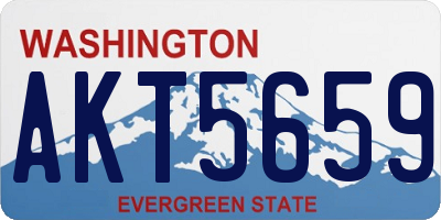 WA license plate AKT5659