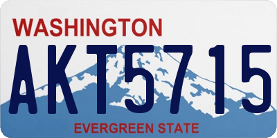 WA license plate AKT5715