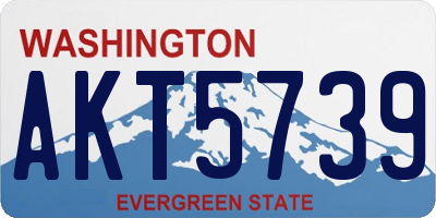WA license plate AKT5739