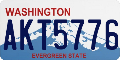 WA license plate AKT5776