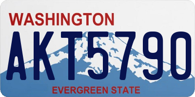WA license plate AKT5790