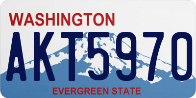WA license plate AKT5970