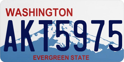 WA license plate AKT5975
