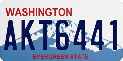 WA license plate AKT6441