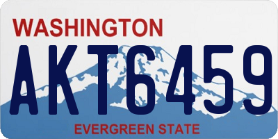 WA license plate AKT6459