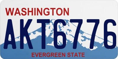 WA license plate AKT6776