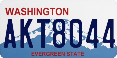 WA license plate AKT8044