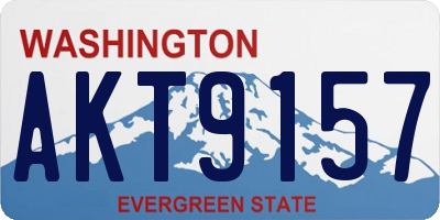 WA license plate AKT9157