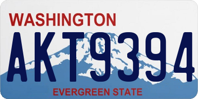 WA license plate AKT9394