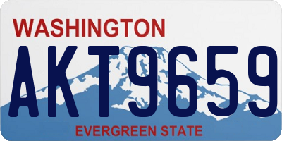 WA license plate AKT9659