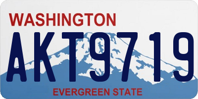 WA license plate AKT9719