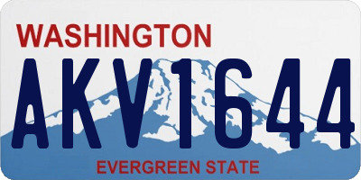 WA license plate AKV1644