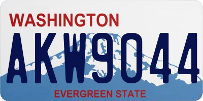 WA license plate AKW9044
