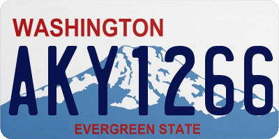 WA license plate AKY1266
