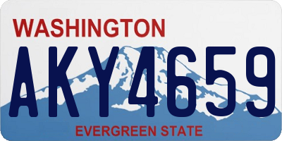 WA license plate AKY4659