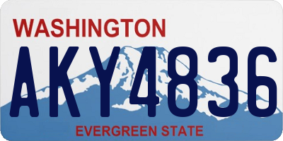 WA license plate AKY4836