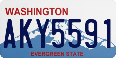 WA license plate AKY5591