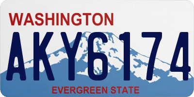 WA license plate AKY6174