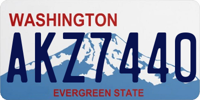 WA license plate AKZ7440
