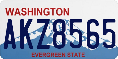 WA license plate AKZ8565